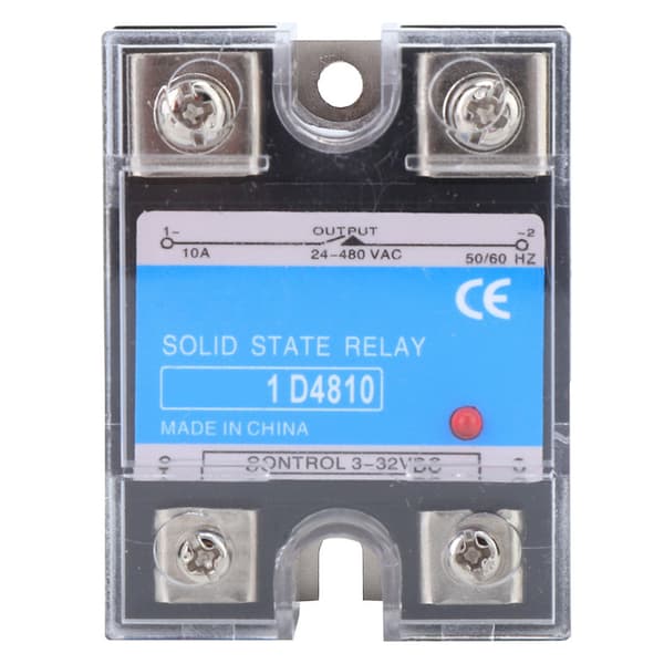 Solid State Relay 3-32VDC tulo 24-480VAC kuorma DC AC SSR sähkölaitteet (BERM-1D 4810)