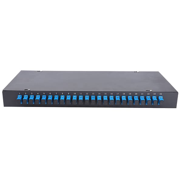 Optisk Fiber Terminalboks 24 Core 24 Port Fiber Patch Panel SC Konnektor