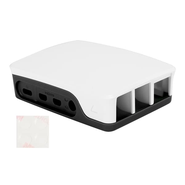 ABS Kabinet Sort Hvid til Raspberry Pi 4B Beskyttende Skal