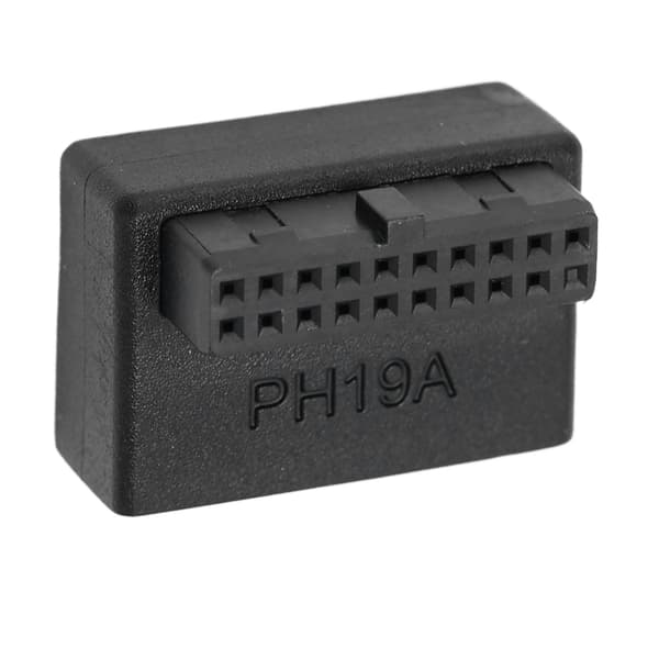 Etupaneelin USB-sovitin - 90° kyynärpää USB3.0 19Pin - 20Pin Header-sovitin PC-emolevyille