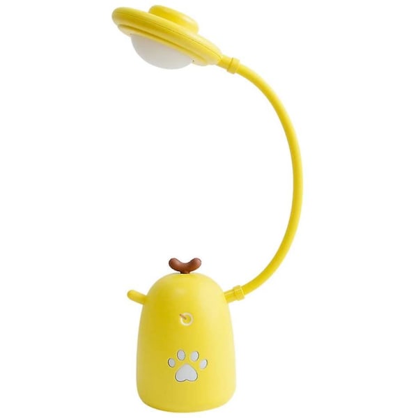 Led skrivbordslampa Barn Ögonvårdande nattlampa Justerbar Study Läslampa Yellow