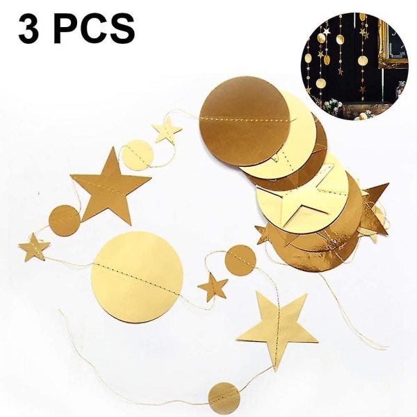 Twinkle Little Star Party Garlands Glitter Hanging Moon Stars