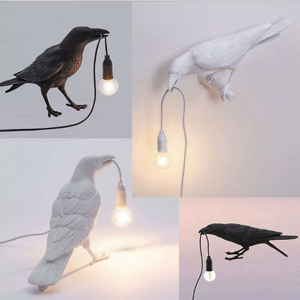 Creative Resin Animal Nattlampa Vägglampa LED-dekor för skrivbord US E US E