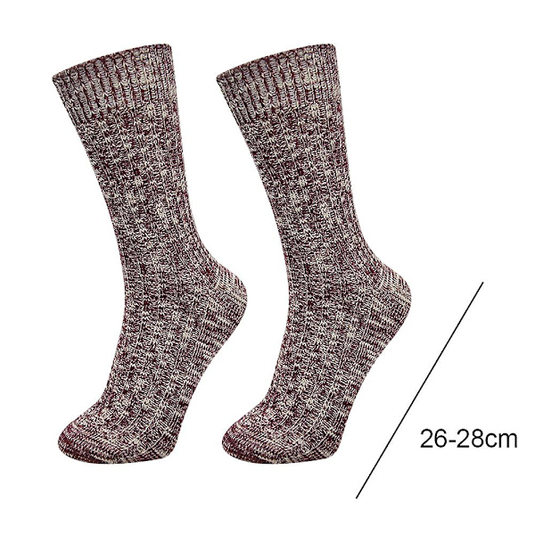 Breathable Snowflake Socks Warm Soft Wool Socks Cozy Crew For Going Out In Winter-style 3