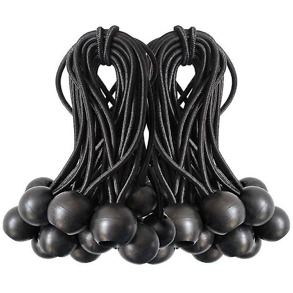 50 st Elastic Ball Bungee Linor, Tarp Spännare För Gazebo, Camping, Tältlinor, Gardiner