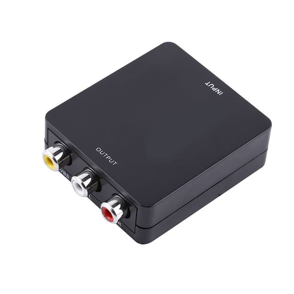 HD til RCA Composite Video Audio Converter 720p/1080p - Sort