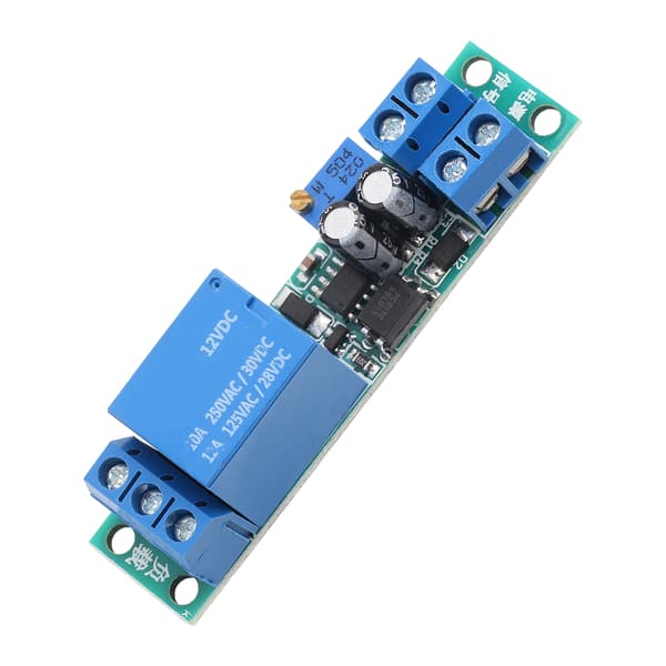 DC12V Justerbar Signal Trigger Stäng Av Fördröjning Timer Switch Relä Modul