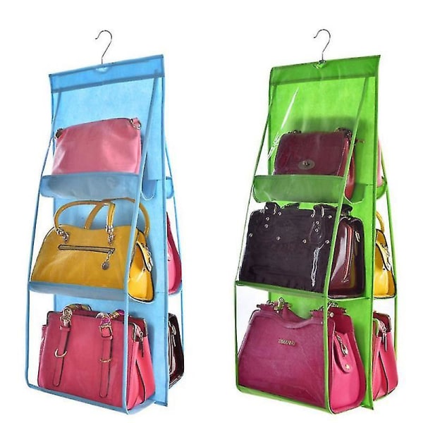 6-ficks hängande handväska Förvaringsväska Dörr Vägg Diverse Skoväska med hängare Off-white