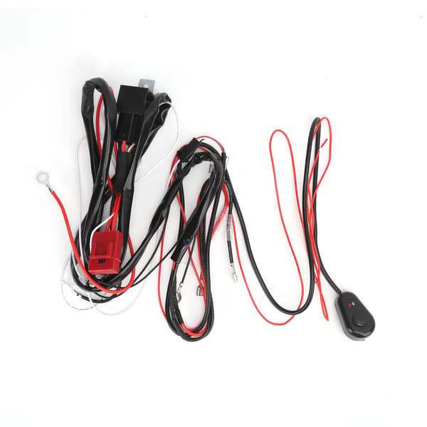 12V LED Spotlysforbindelseskabel 1-til-2 40A Relæ Inline Blade Sikring Universal til Bil ATV UTV