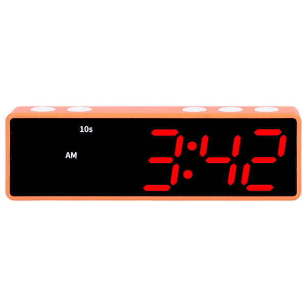Tränings Timer LED Digital Klocka Multifunktionell Elektronisk Skrivbordsklocka Orange Ram Blå Röd Display