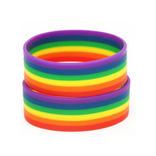 Regnbue Silikon Pride Armbånd Lesbisk Armbånd Party Tilbehør