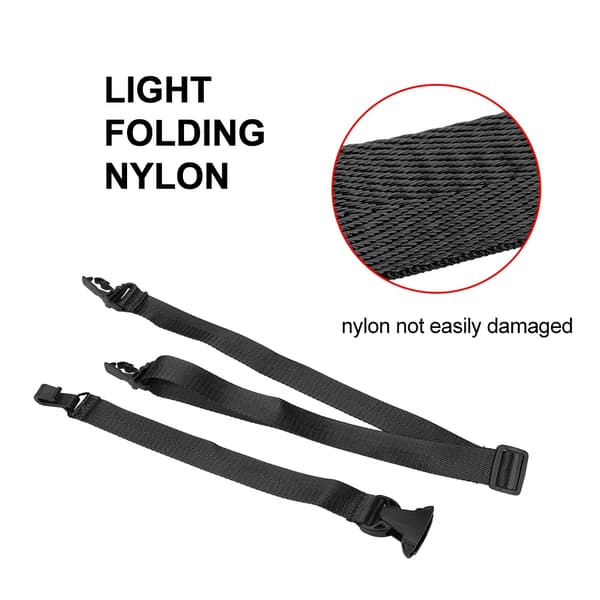 Justerbar Ukulele Stropp Nylon Krok Svart