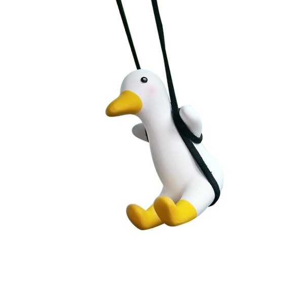 Swing Duck Car Ornament Söt Swing Duck On The Car Backspegelhänge A A