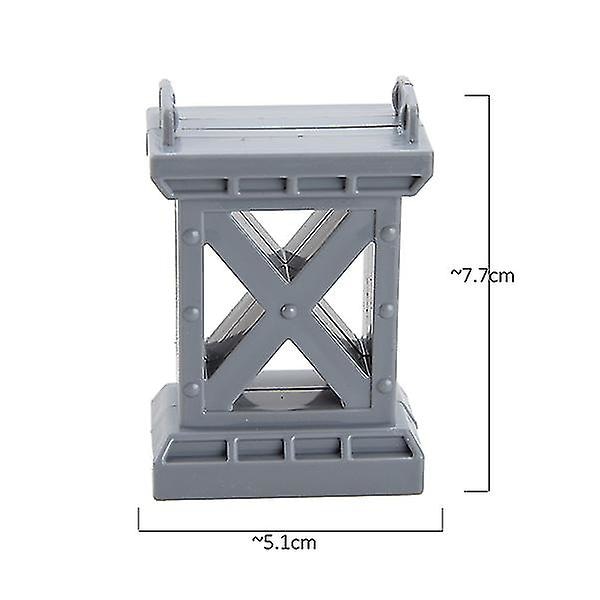 Hhcx-tbkjoys puiset junaradat rautatietarvikkeet Kaikenlaiset puuraidan eri komponentit opetuslelut GRAY Plastic Pier