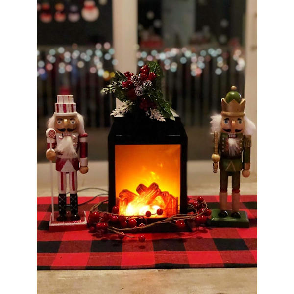 Fireplace Lamp and Battery Operated 6-Hour Timer, Includes Desktop Fireplace Lamp, Indoor/Outdoor Fireplace Lamp, 16*14*27CM