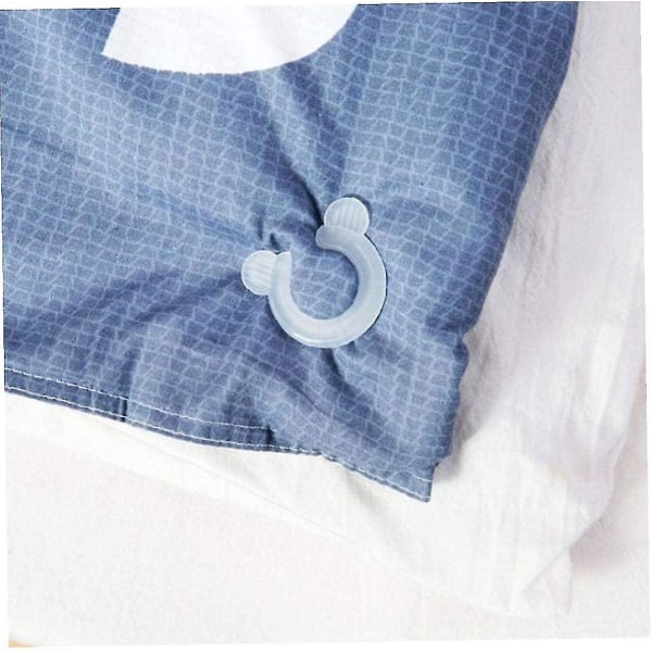 Jinxiu Hushållssäng Cover Clips Plast Fästklämmor Fästelement Sovrum Sängkläder Täcken Fästhållare Grippertranslucent4st