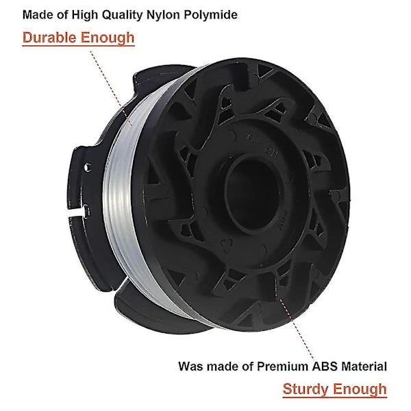 3/4/6 stk. Udskiftelige Påføres Black+decker Af-100 Trimmer Line spoler