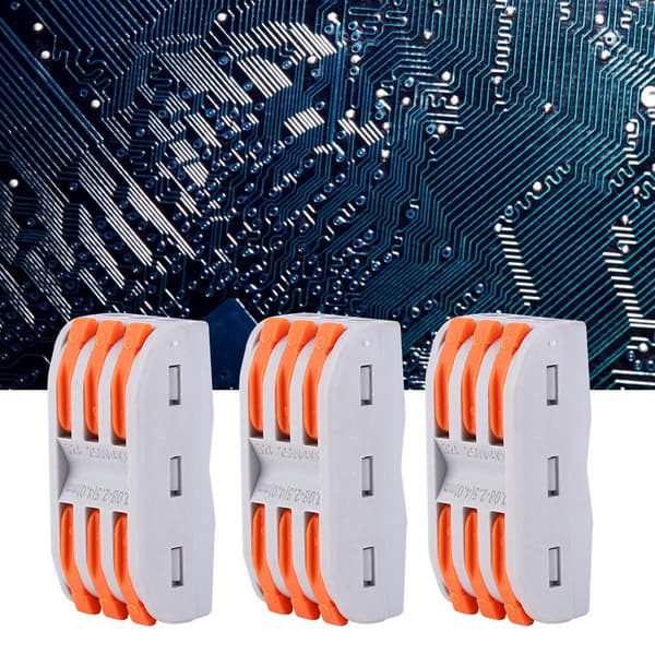 50 st Kabelförbindare 11~28AWG PCT-2-3 Orange Snabbkopplingsplint