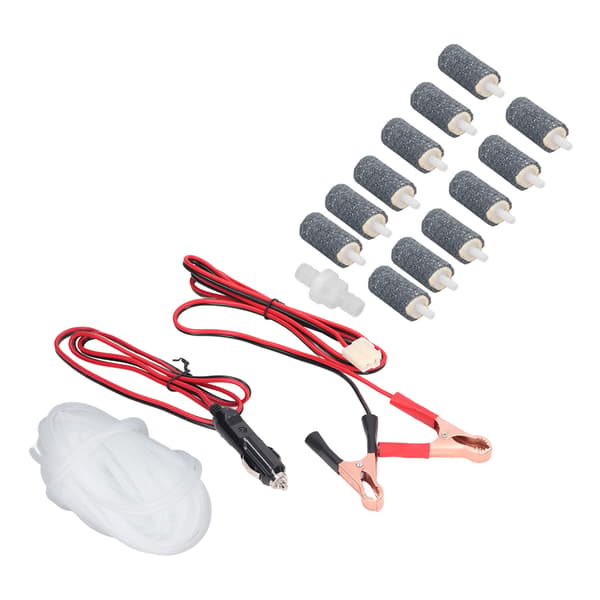 Luftpumpstillbehör Luftslang Backventil Bubbelsten Batteriklämma Kabelsats Kit MPQ-906