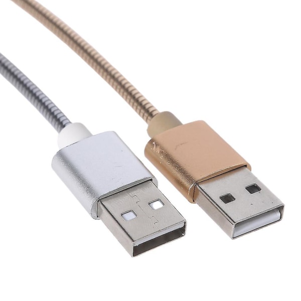 Metallinen tuhoutumaton pureskelunkestävä USB -mikro USB pikalatausdatakaapeli, hopea Silver
