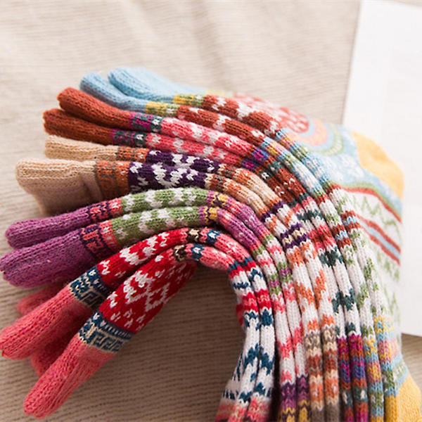 Wool Socks Thick Warm Soft Winter Knit Cozysuitable For Going Out In Winter-style 3