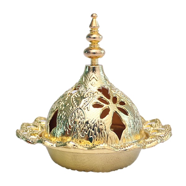 Elegant Vintage Guld Metal Røgelsebrænder - Rustfri Design til Soveværelse og Stue Dekoration