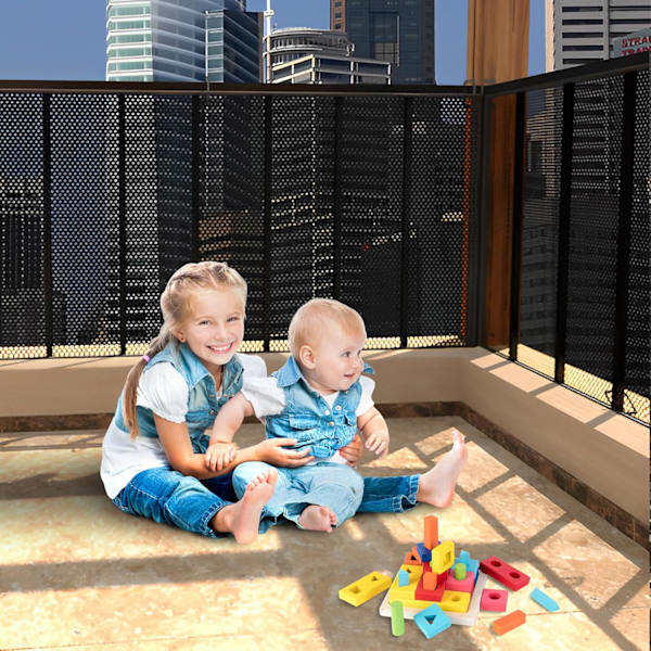 【BQ】Babysäkerhetsnät, fallskyddsnät för trappor, 3m*79cm E