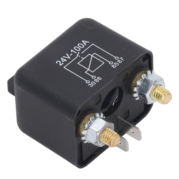 Starter Solenoid 100A 4-pinners messing spole høyeffekt PC-hus gressklipperrelé bil DC24V