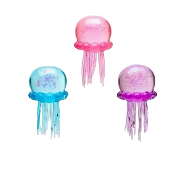 【BQ】NeeDoh Jellyfish Jelly Squish Stress Fidget Sensorisk Klemmelegetøj til Børn Voksne Blue