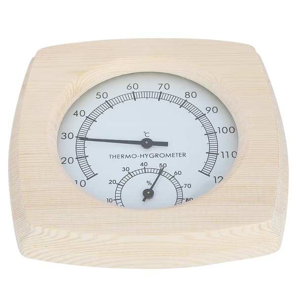 Termometer hygrometer i tre for badstueutstyr til bad