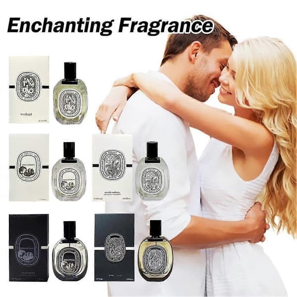 【BQ】Sort og hvid sandeltræsparfume 75ml 100ml Langvarig duft til kvinder Indhold: 75ml, 100ml A