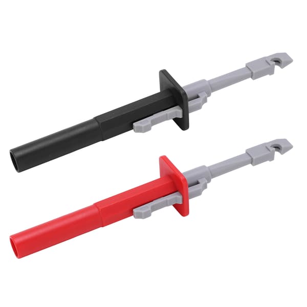 1 sæt trådpiercing sonde klip punktering testkrog blystifter med 4 mm jack J.30020 rød sort