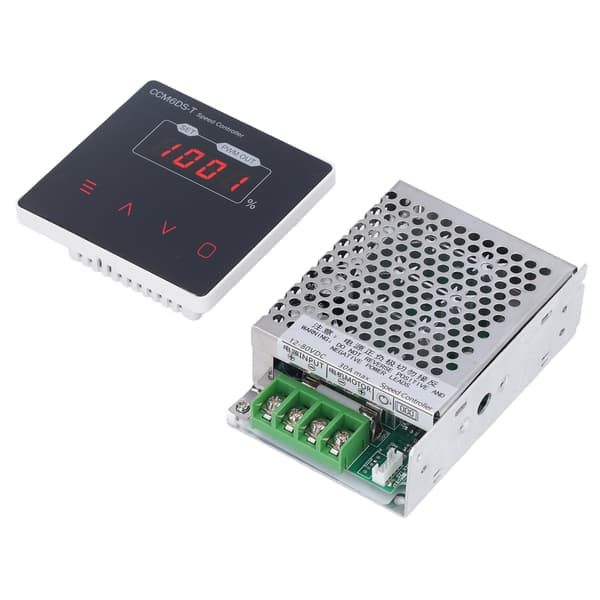 Digital Display Motorhastighetskontroller Aluminiumlegering Dimming Kontrollbryter DC 12V‑80V 30A