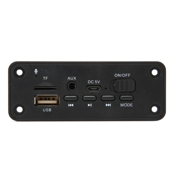 Bluetooth MP3 Dekoderkort 2 X 3W Multifunktionell Bluetooth 5.0 Modul Spelare för MP3-spelare Svart
