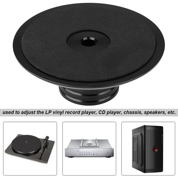 Sort vinylpladestabilisator klemme til LP pladespiller