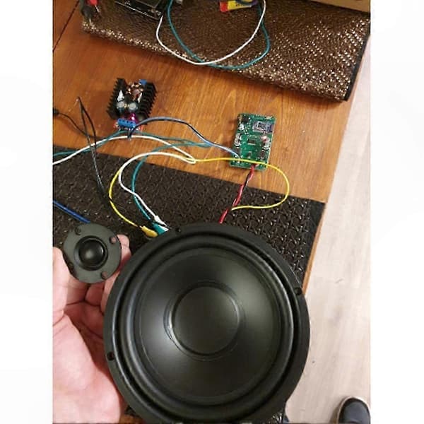 Par 1,5\" silkedome diskanthøjttalere, 6 Ohm 30W, Hi-Fi og diskanthøjttalere med køleplade for klar lydkvalitet Black