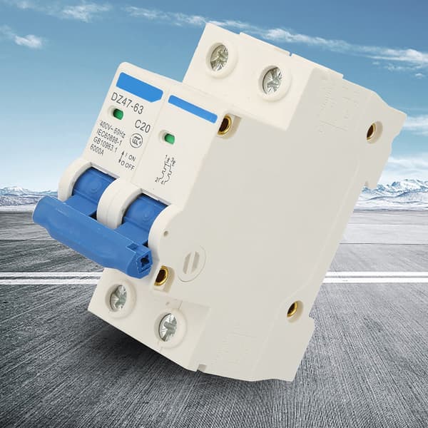 DZ47-63 2 P Mini Afbryder Udskæringsafbryder 400VAC (20A)
