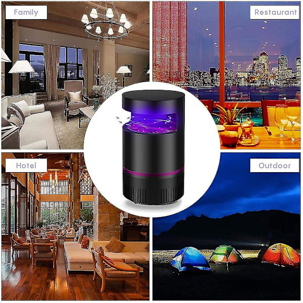 Elektrisk Myggdödare Lampa USB Indoor Bug Attractor Bionic LED-ljus Ingen strålning