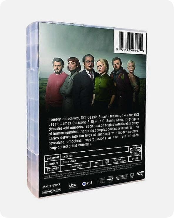 【BQ】Ny bokssett Unforgotten Sesong 1-6 DVD 12-plater engelsk versjon