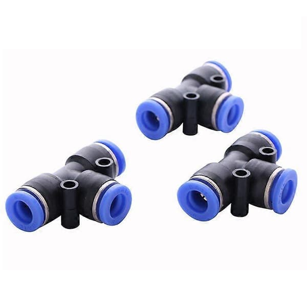 【BQ】10st Rör 6mm Vatten Push In Slangkoppling Snabbkoppling Pneumatisk Montering Beslag-Perfet