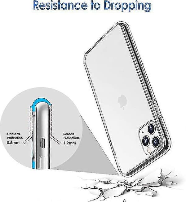 Gjennomsiktig silikondeksel kompatibelt med iPhone 7, iPhone 7 Plus, iPhone X, iPhone Xr, iPhone 11/11 Pro, iPhone 11 Pro Max-deksel for iPhone 11 pro