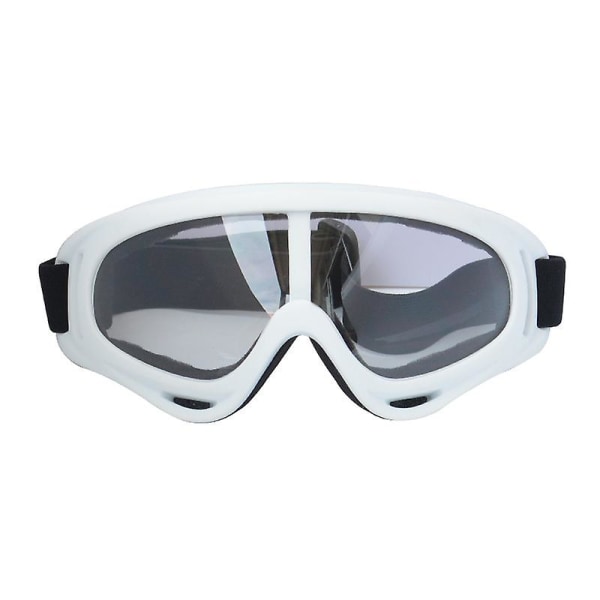 X400 Goggles Cross-country Motorsykkel Goggles Rød Ramme Farge Film Hvit ramme gjennomsiktig film White frame transparent film