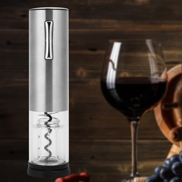Oppladbar USB Elektrisk Vinflaskeåpner Automatisk Sølv