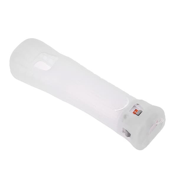 MotionPlus-sensoradapter för Nintendo Wii-fjärrkontroll - vitt silikonfodral