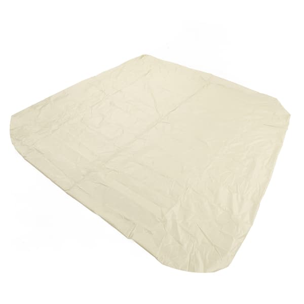 Udendørs badekarovertræk 190 sølv polyester taft vandtæt varm kilde spa regntæt 210x210x30cm beige