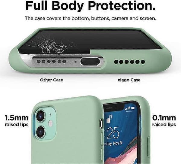 Mobildeksel kompatibelt med iPhone 11 Dark Green