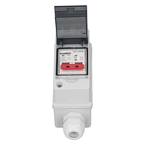 2P 40A DC Strømbryter IP65 Vanntett 6KA Brytekapasitet 1000V DC Isolatorbryter for Solcelleanlegg