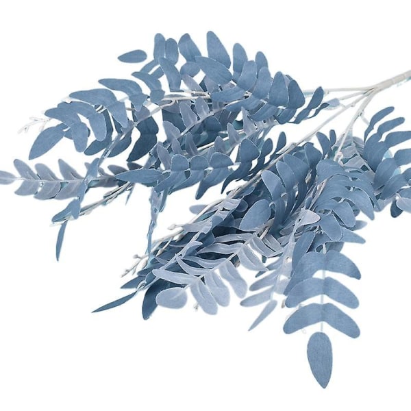 Simulering av haug med gresshoppeblader Simulering Simulering Plant Bryllupsarrangement Plast Blomster Hjem Dekorasjon blue