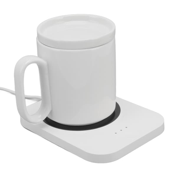 Smart Mug Warmer USB-driven 3 växlar Kontroll Värmeplatta Isolering Värmare Vit