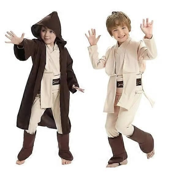 【BQ】Jedi Knight Kostym för Barn, Rollspelsset Obi-Wan Kenobi Uniform - Perfet M_tfrf M
